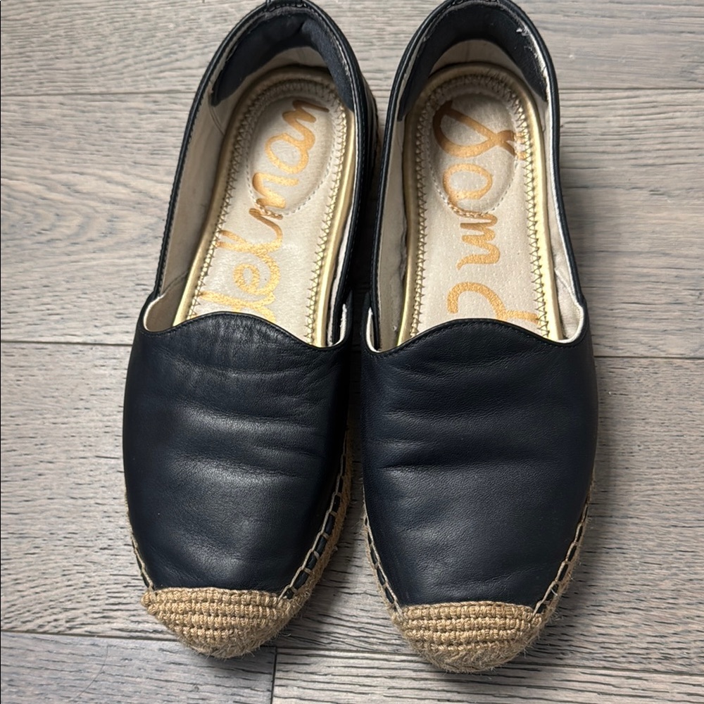 Sam Edelman Black Espadrille Flats